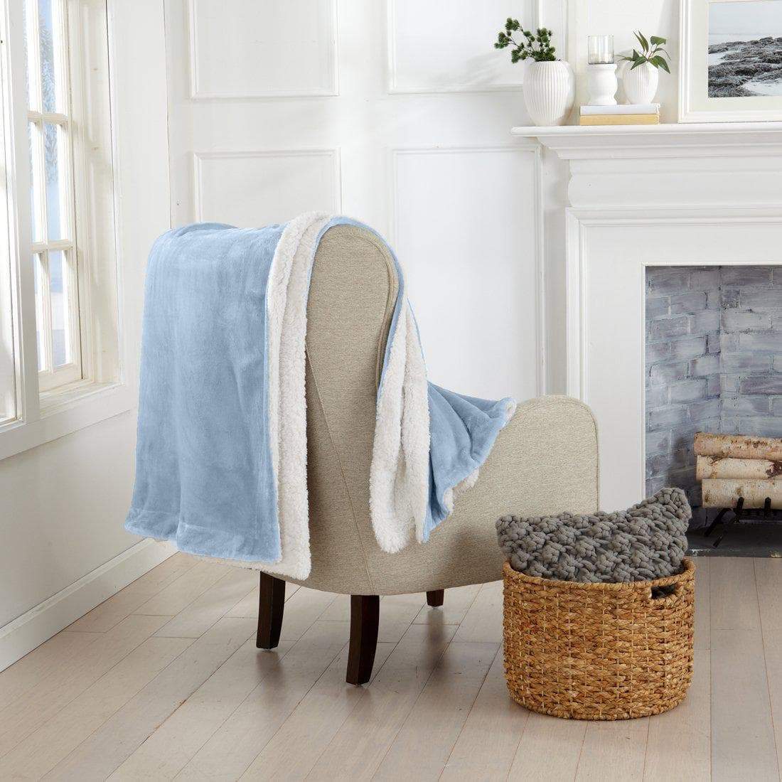 Velvet Plush Sherpa Luxury Bed Blanket - Kinsley Collection - Cozy Home Life