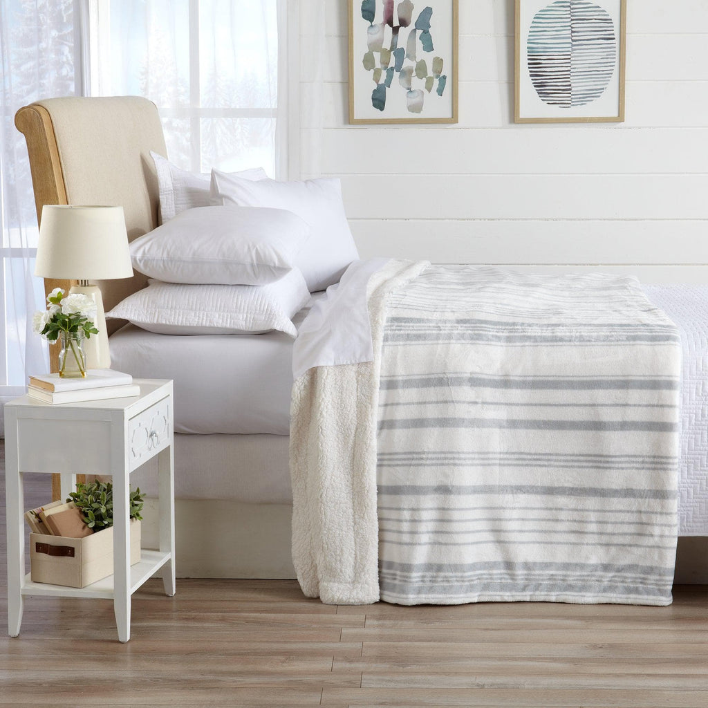 Velvet Plush Sherpa Luxury Bed Blanket - Kinsley Collection - Cozy Home Life
