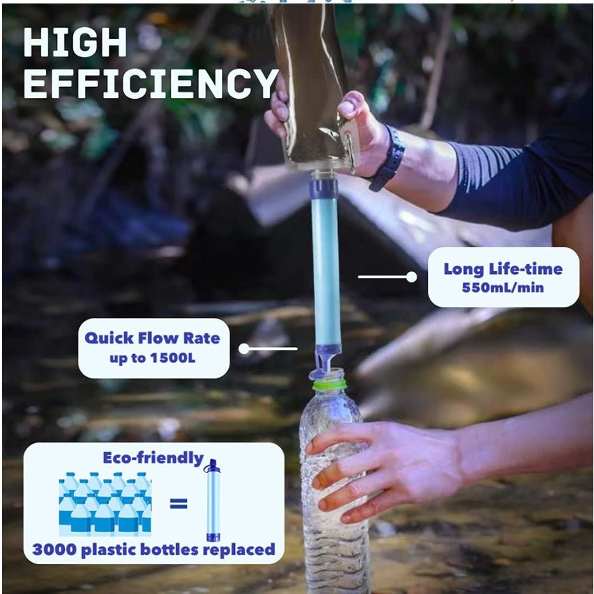 Water Filters Straw Hiking Camping Outdoor Travel Personal Emergency Survival Tools Summer Life Straw - Cozy Home Life