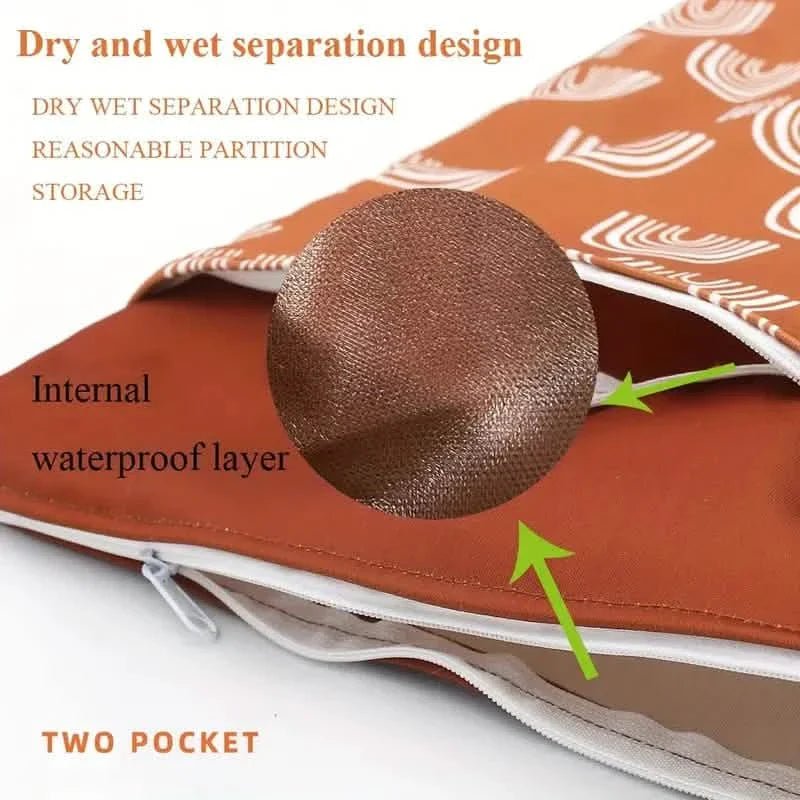 Waterproof Reusable Wet Bag Wet Dry Bags For Cloth Diapers & Breast Pump Parts - Cozy Home Life