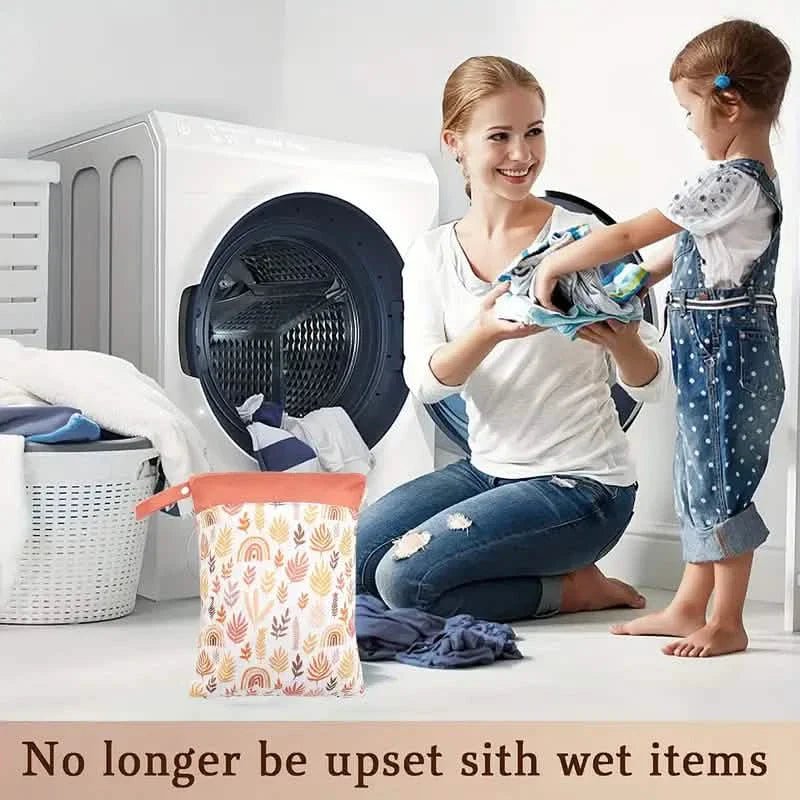 Waterproof Reusable Wet Bag Wet Dry Bags For Cloth Diapers & Breast Pump Parts - Cozy Home Life