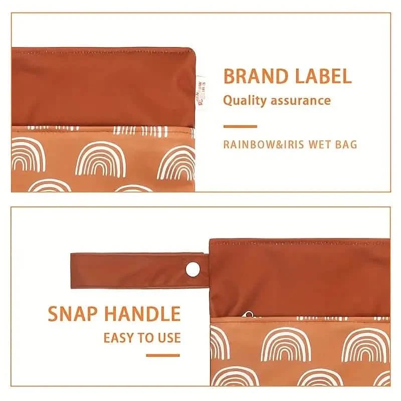 Waterproof Reusable Wet Bag Wet Dry Bags For Cloth Diapers & Breast Pump Parts - Cozy Home Life